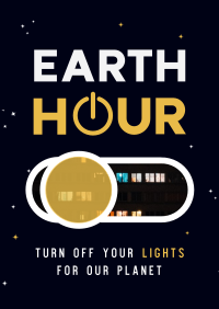 Lights Off Planet Poster Design
