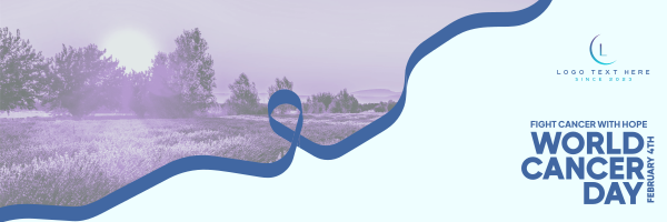Serene Lavender Fields Twitter Header Design Image Preview