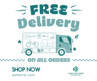 Shipping Delivery Quirky Facebook Post Design