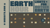 Mondrian Earth Hour Reminder Animation Image Preview