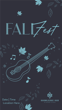 Fall Music Fest Instagram reel Image Preview