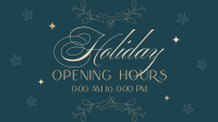 Elegant Holiday Opening Facebook Event Cover Image Preview