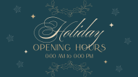 Elegant Holiday Opening Facebook Event Cover Design