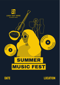 Summer Music Festival Flyer Design