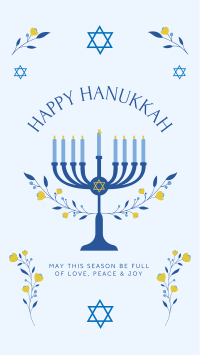 Happy Hanukkah Facebook Story Design