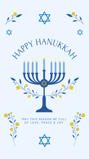 Happy Hanukkah Facebook story Image Preview