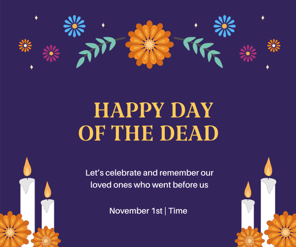 Day of the Dead Facebook Post Design Image Preview