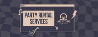 Retro Party Facebook cover Image Preview