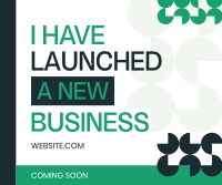 Geometric Business Launch Facebook Post Preview