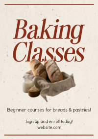 Beginner Baking Class Poster Preview