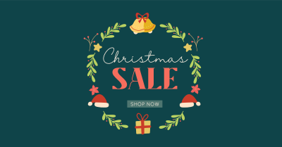 Christmas Wreath Sale Facebook ad Image Preview