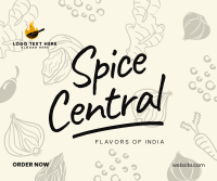 Indian Spice Facebook Post Design