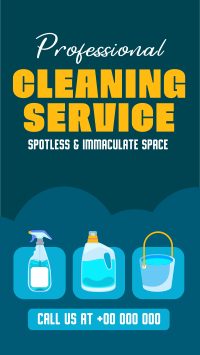 Cleaning Service Professional Instagram Reel Design