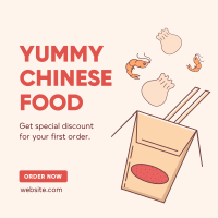 Asian Food Delivery Instagram Post Design