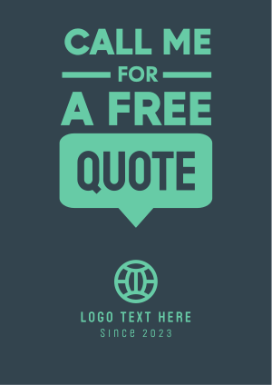 Call For A Quote Flyer Image Preview