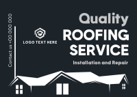 Quality Roofing Postcard Design