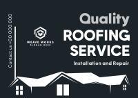 Quality Roofing Postcard Image Preview