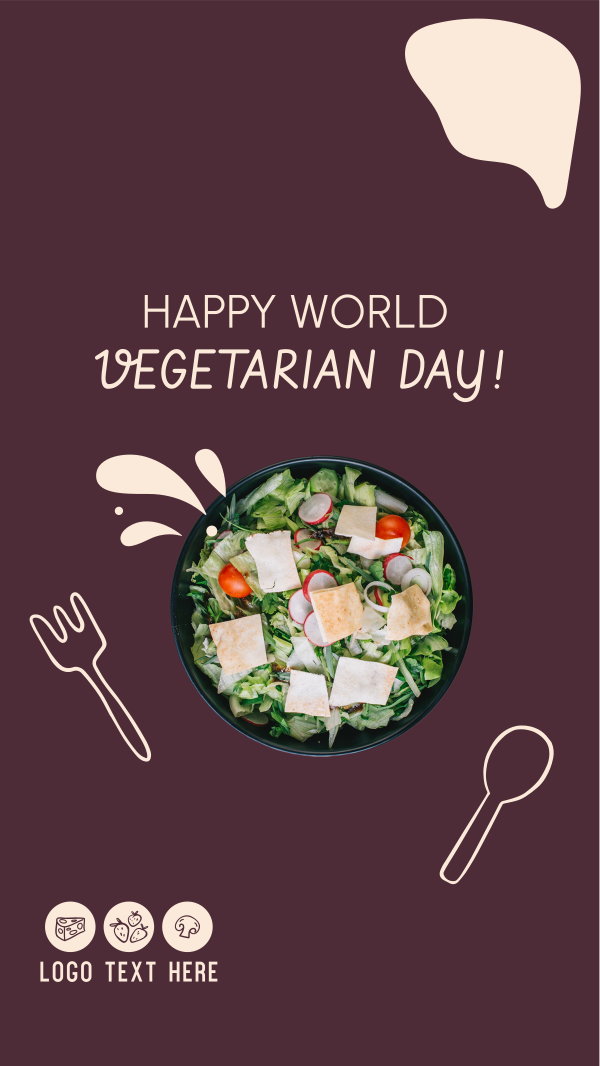 Celebrate World Vegetarian Day Instagram Story Design Image Preview