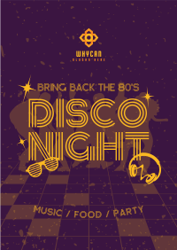 80s Disco Party Poster Image Preview