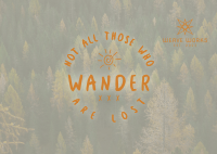 Wanderer Postcard Image Preview