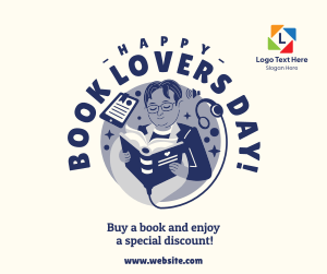Book Lovers Day Sale Facebook post