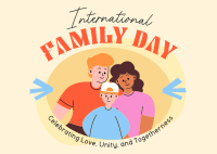 International Family Day Celebration Postcard Image Preview