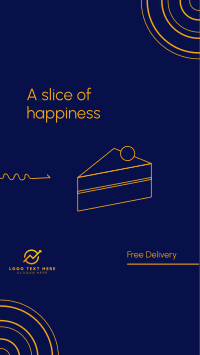 A slice of happiness Instagram Story Design