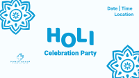 Holi Fest Get Together Facebook Event Cover Design