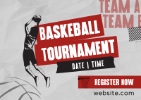 Sports Basketball Tournament Postcard Image Preview