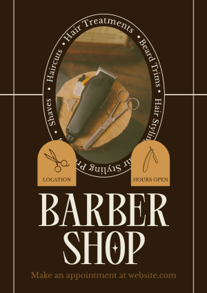 Rustic Barber Shop Flyer Image Preview
