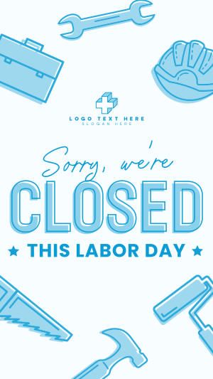 Closed for Labor Day Facebook story Image Preview