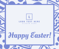 Easter Eggs Pattern Facebook Post Design