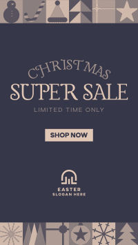 Modern Christmas Sale Facebook story Image Preview