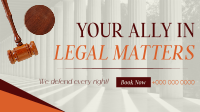 Law Firm Facebook Event Cover Design