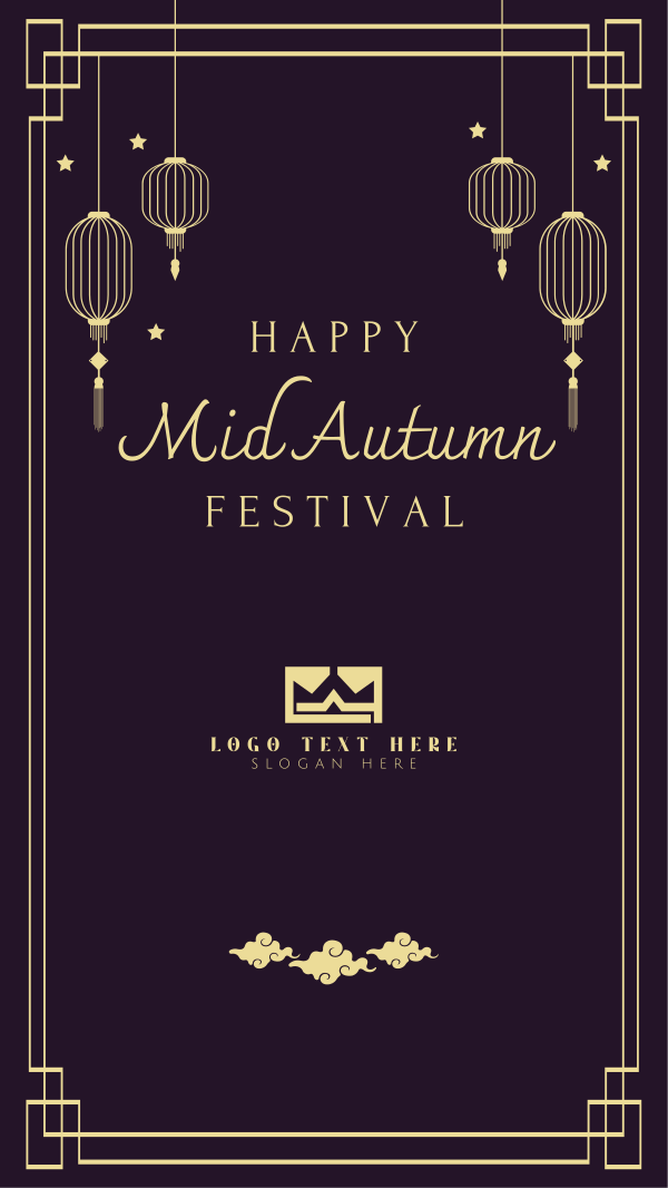Mid Autumn Festival Lanterns Facebook Story Design Image Preview
