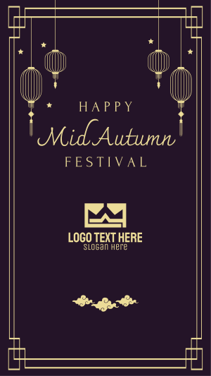 Mid Autumn Festival Lanterns Facebook story