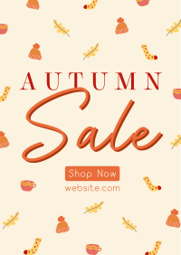 Cozy Autumn Deals Poster Design