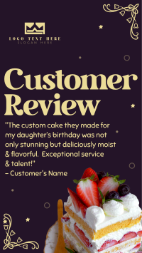 Birthday Cake Review Instagram story Image Preview