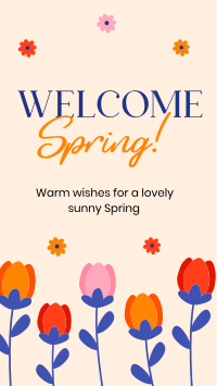 Welcome Spring Greeting TikTok Video Preview