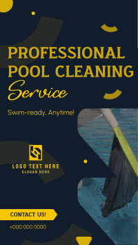 Professional Pool Cleaning Service YouTube short Image Preview
