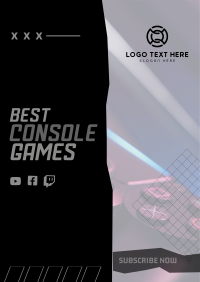 Best Games Reviewed Poster Design