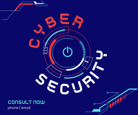 Cyber Security Facebook Post Design