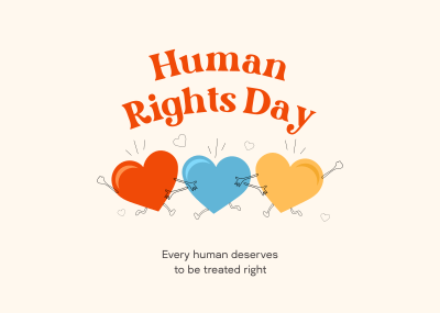 Human Rights Day Postcard Image Preview