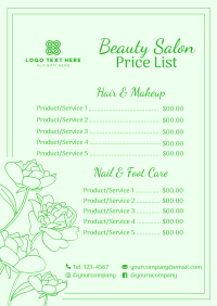 Beauty Salon Chic Menu Image Preview