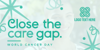 Swirls and Dots World Cancer Day Twitter post Image Preview