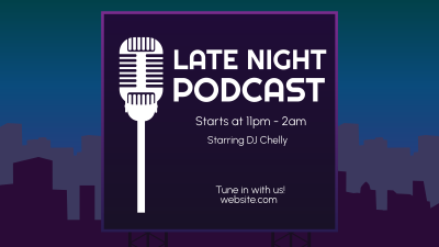 Late Night Podcast Facebook event cover Image Preview
