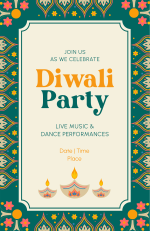 Diwali Festival Invitation Image Preview