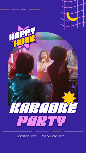 Karaoke Party Hours Instagram story Image Preview
