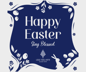 Blessed Easter Greeting Facebook post Image Preview