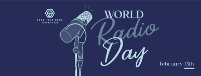 Radio Day Mic Facebook cover Image Preview